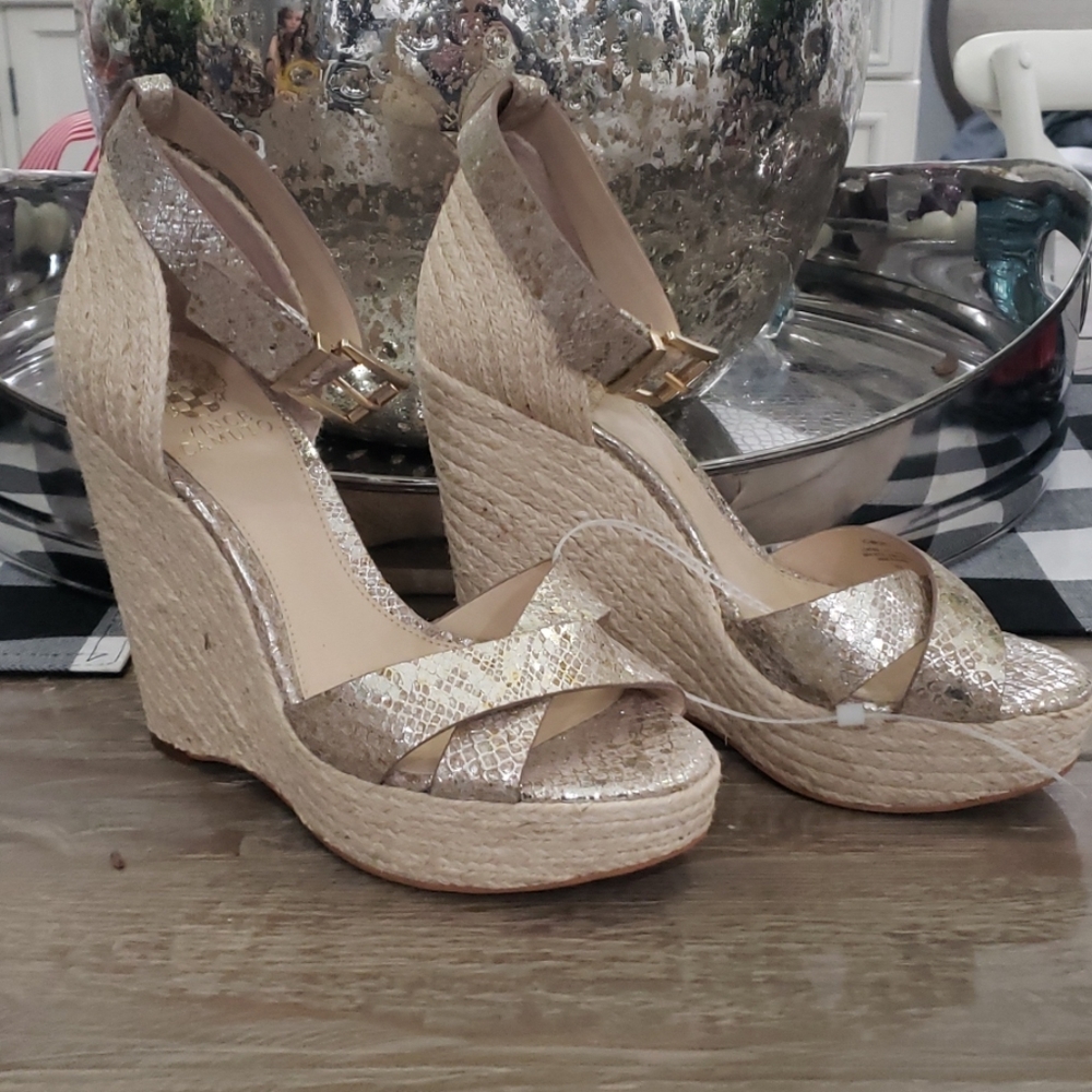 Vince Camuto High Ankle Wedge Sandal